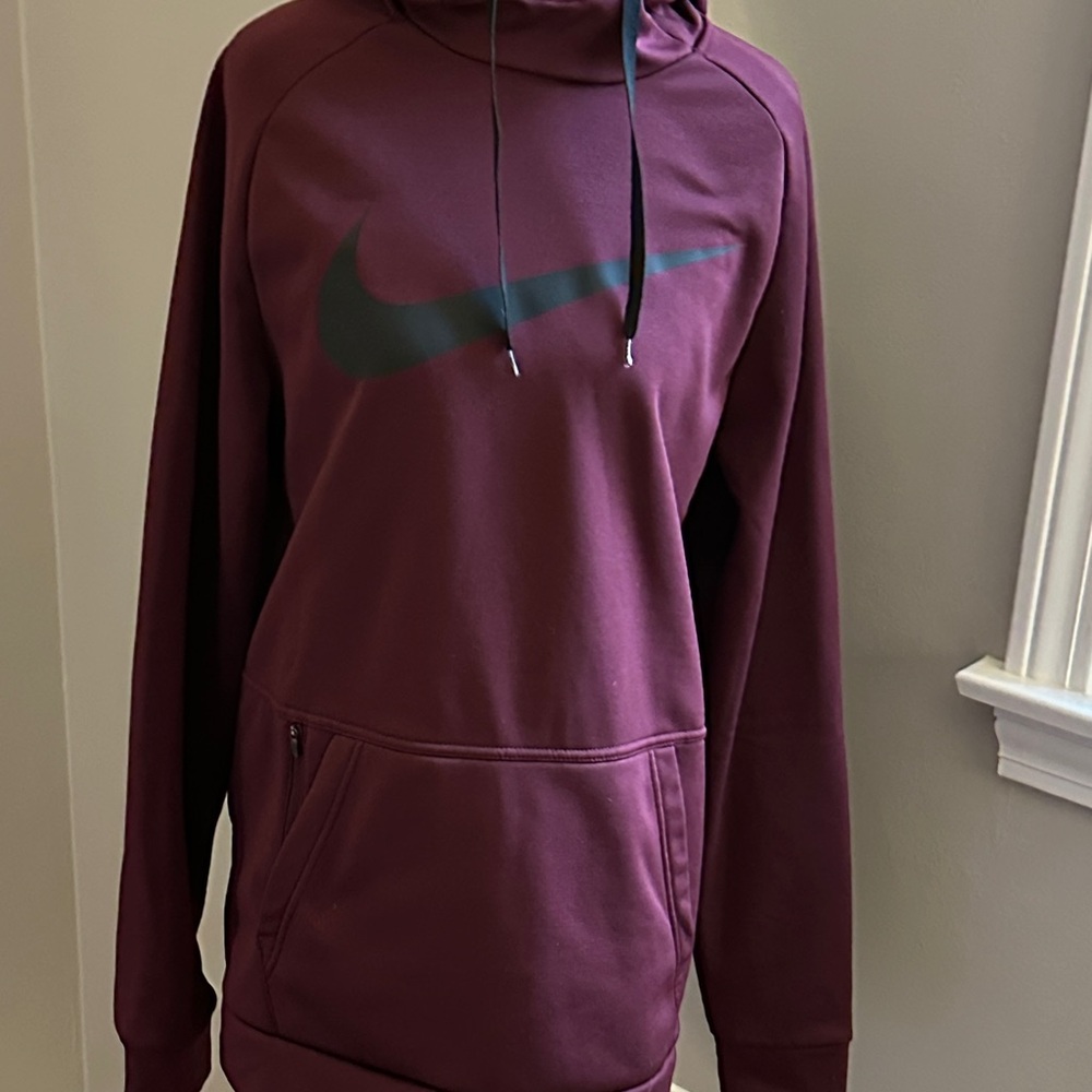 Nike Therma-fit Burgundy Hoodie, Sz M